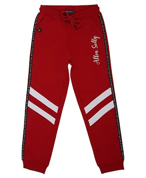 Allen Solly Juniors Full Length Track Pant - Red