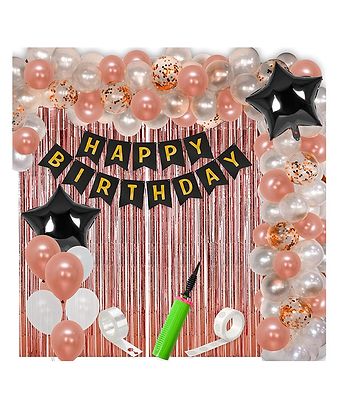 Bubble Trouble Happy Birthday Decoration Items Set Of 63 Pcs Adult Birthday Decoration Kit
