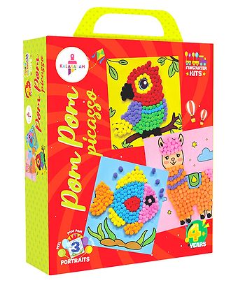 Kalakaram Pom Pom Picasso DIY Art & Craft Kit
