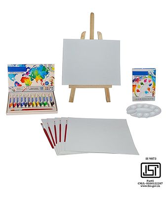 Planet Of Toys Painting Set With Wooden Display Easel