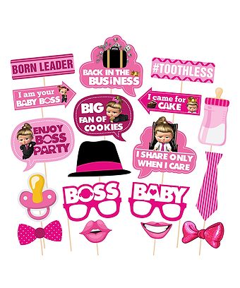 Zyozi Birthday Photo Booth Props Set - Pack of 18