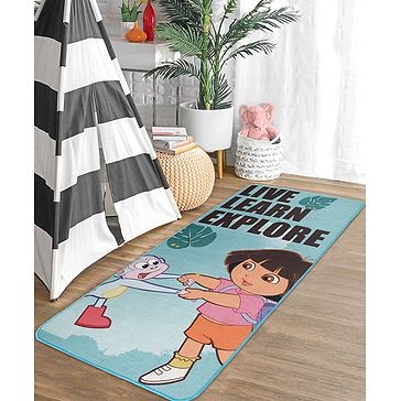 Saral Home Dora The Explorer Theme Yoga Mat - Blue...