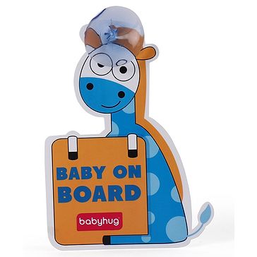 Toddler Garden Giraffe Non Personalised Novelty Baby on Board car Window Sign
