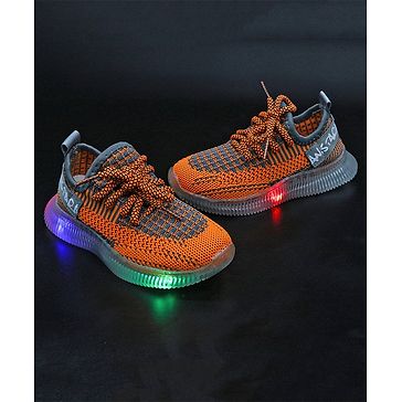 FEETWELL Dual Color LED Shoes - Orange 