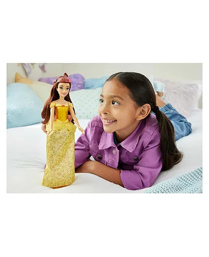 disney princess yellow dress brown hair Belle Doll With And Removable Shoes Beach Wedding Guest Dresses including removable shoes and Color:merlot Patron de robe vintage