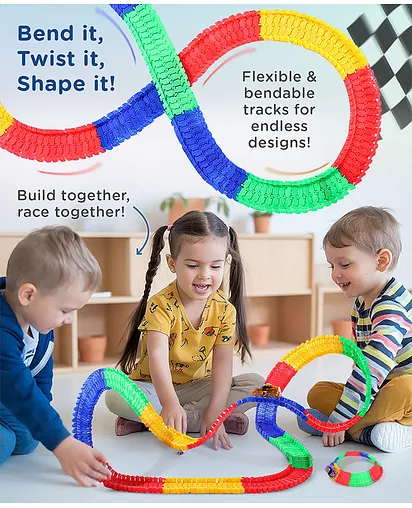 Track Set Glow Race Car Track Glow Track Ultimate Super Set: Rainbow Magic Track Unboxing Review