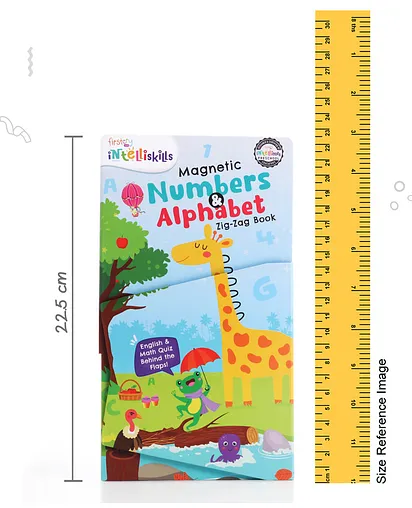 Intelliskills Magnetic Numbers & Alphabet Zig-Zag Activity Book