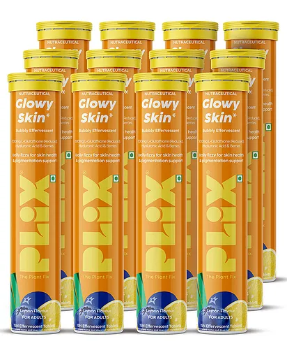 glutathione plix tablets The Plant Fix Skin Glow Effervescent Tablet 500mg for Clear & Youthful Skin Price in India Glowing skin?, Ive got a