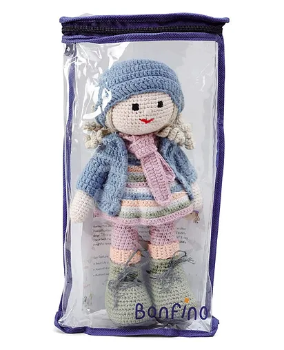 Bonfino Premium Handmade Miss Zelo Crochet Doll For Girls & Boys