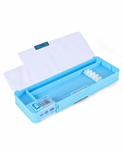 Disney Stitch Theme Magnetic Pencil Box with Built-in Sharpener