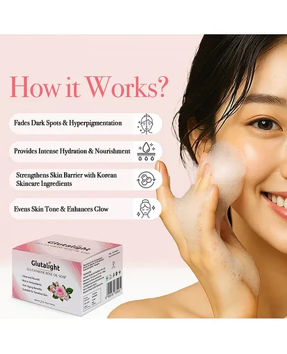 Glutalight Glutathione Rose Oil Soap