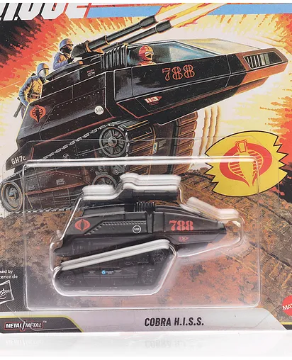 Hot Wheels G.I.JOE 788 Cobra H.I.S.S Die Cast Toy Car - Black for