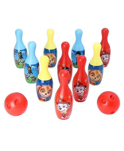 Little Fingers Paw Petrol Bowling Set Pack of 12 - Multicolour 