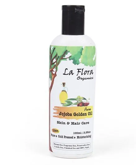 La Flora Organics Pure Jojoba Golden Oil Skin And Hair Care - 100 ml