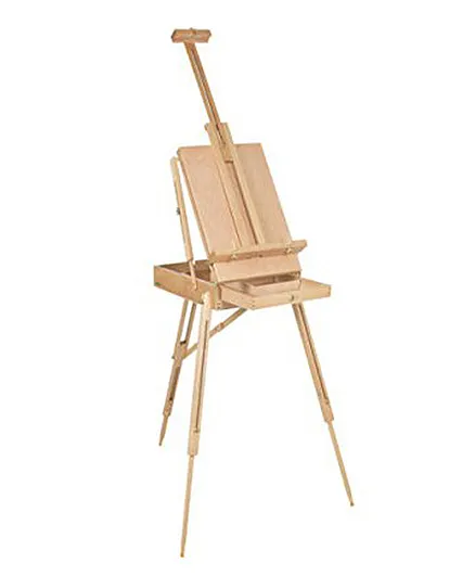 Brustro Artists' Studio Portable Wooden Box French Easel - Brown