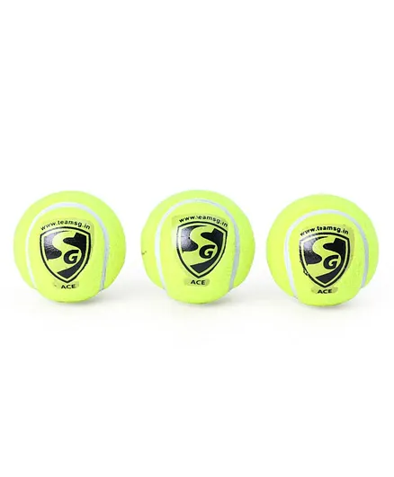 SG Tennis Balls Pack of 3 - Green