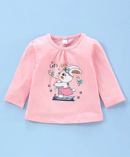 Tango Full Sleeves T-shirt Bunny Graphic - Pink