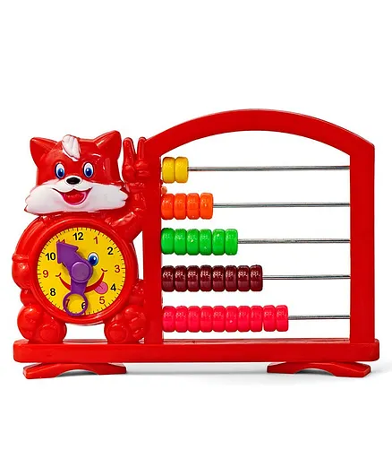 Ratnas Kitten Clock & Count Toy - Red