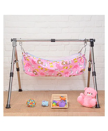 JIN Semi Foldable Cradle With Round Frame - Black