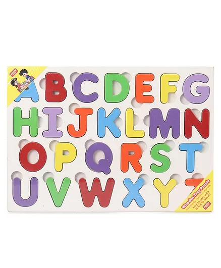 Anindita Toys Capital Alphabets With Thumbcuts Multicolour - 26 Pieces