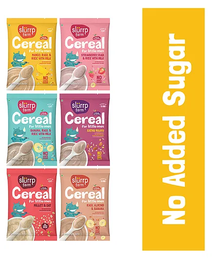 Slurrp Farm Cereals Pack of 6 - 50 gm Each