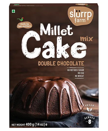 Slurrp Farm Multi Grain Chocolate Cake Mix - 400 gm