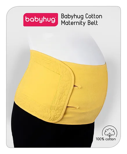 Babyhug Cotton Maternity Belt - Yellow