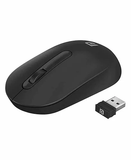 Portronics Toad 13 2.4 GHz Wireless Optical Mouse with USB Nano Receiver, 1200 DPI Resolution Optical Sensor - Black
