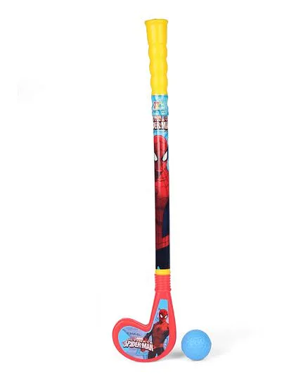 Marvel Spiderman Hockey Stick And Ball Set (Color May Vary)