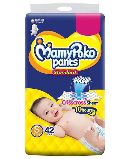 MamyPoko Pants Pant-Style Diaper- Standard- 42 pieces- Small (S) Size