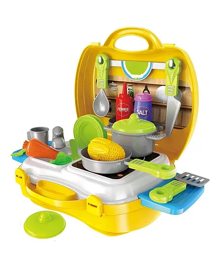 OPINA Kitchen Cooking Suitcase Set - Yellow