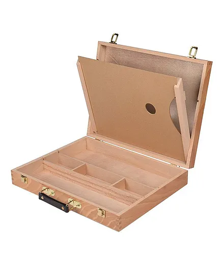 Brustro Artists Laptop Painting Box With A Palette - Multicolour