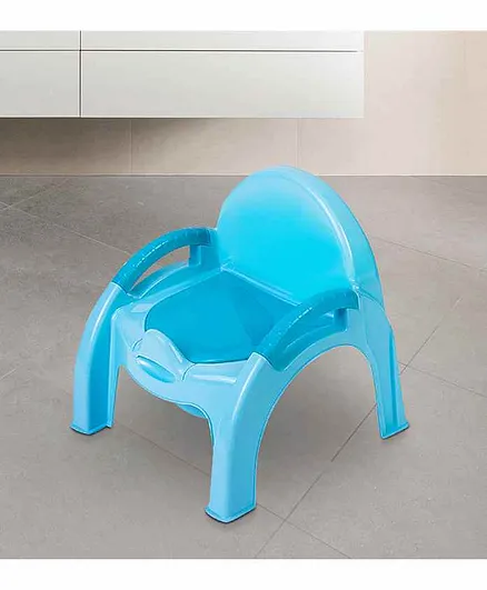 Baby Moo Potty Chair With Handle & Detachable Lid - Blue