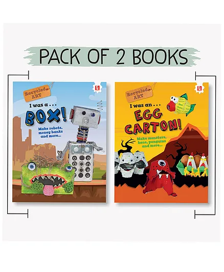 I was a Box and Egg Carton Art and Craft Pack of 2 Books - English