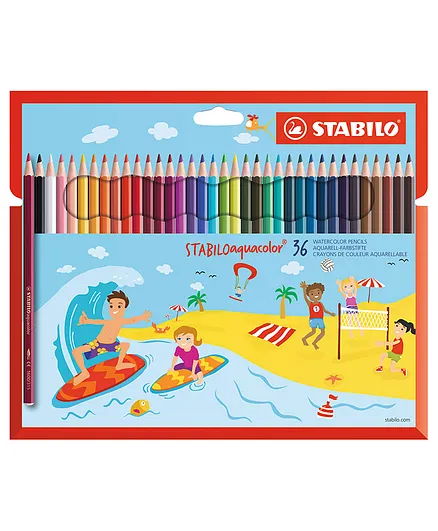 STABILO Aquacolor Colouring Pencils - 36 Assorted Colors