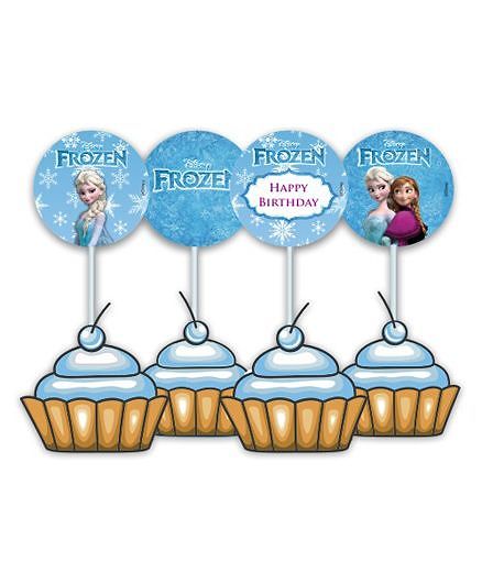 Disney Frozen Cupcake And Food Toppers Pack Of 10 Online In India