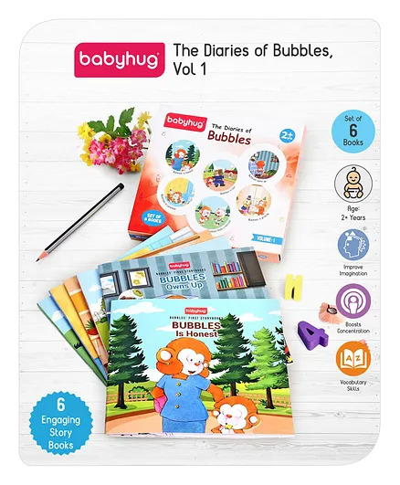 Babyhug The Diaries of Bubbles Volume 1 Story Books Set of 6 - English