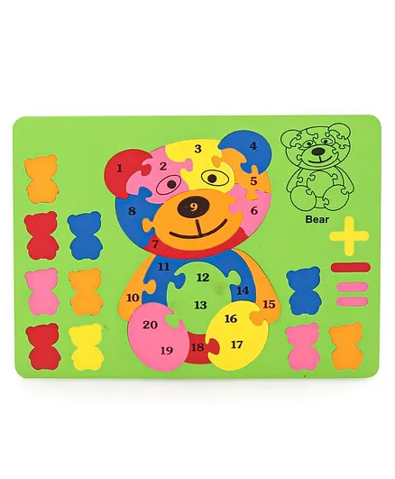 Aarohi Toys Eva Toddler Bear Puzzle Multicolor - 30 Pieces