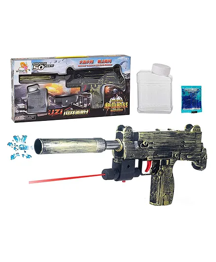 Wishkey Submachine Toy Gun  with Water Bullets & Laser Light