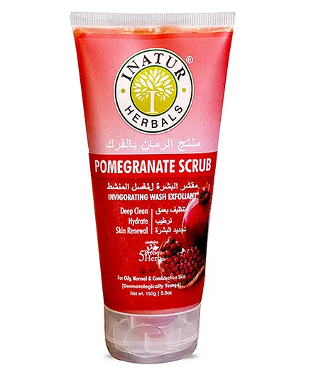 Inatur Herbals Pomegranate Face Scrub - 150 gm 
