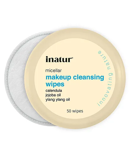 Inatur Jojoba Oil Micellar Make Up Cleansing Wipes - 30 Pieces