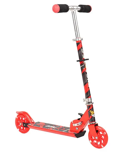 Tygatec 2 Wheel Kick Scooter with Side Stand - Red