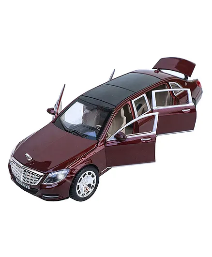 Toyshine Die Cast Mercedes Maybach Pull Back Sedan Car Toy - Maroon