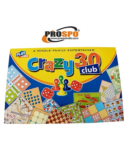 PROSPO Crazy Club 30 in 1 Board Game Set - Multicolor