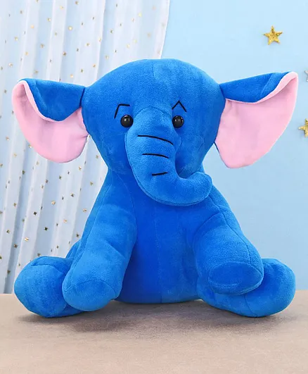 Play Toons Elephant Soft Toy Blue - Height 25 cm