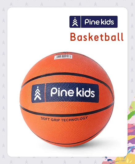Pine Kids Size 7 Basketball - Orange