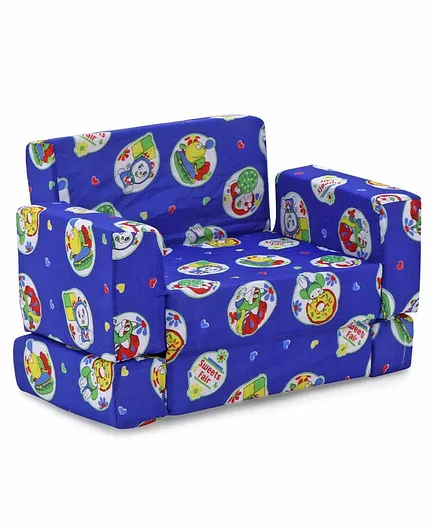 Kids Zone Sofa Cum Bed (Color & Print May Vary)