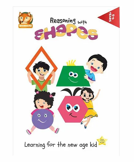 Brainlogi Reasoning With Shapes Activity Book & Android App - Multicolour
