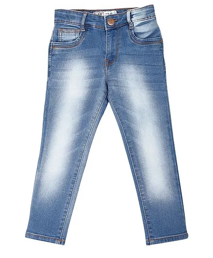 LEO Full Length Slim Fit Solid Jeans - Blue