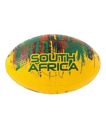 Rmax South Africa 3 Ply Synthetic Rubber Rugby Ball Size 5 - Multicolour